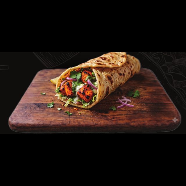 Chicken Tikka Wrap at Burgon, Thiruvananthapuram